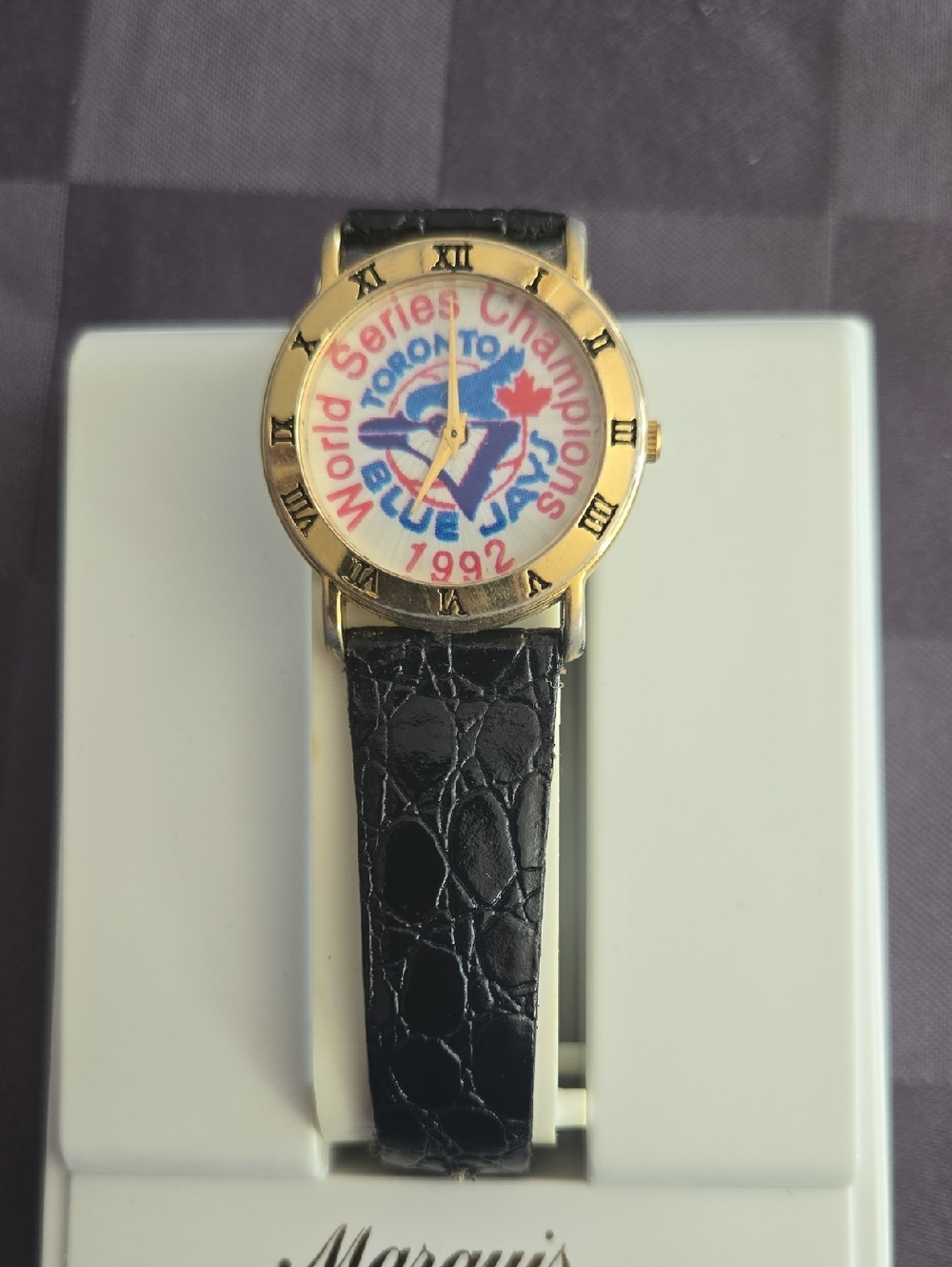 1992 Toronto Blue Jays World Series Champions Gold Tone Watch
